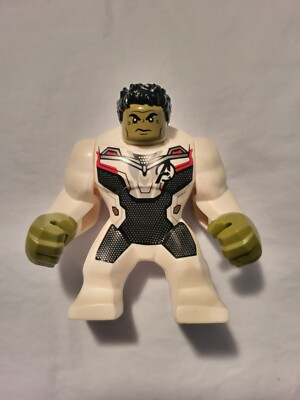 Lego Marvel Super Heroes Avengers Endgame Hulk Big Fig in White Jumpsuit  76144