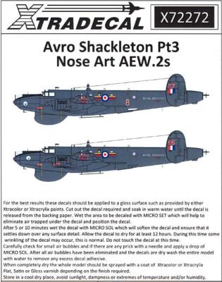 Xtra Decals 1/72 AVRO SHACKLETON AEW.2s NOSE ART Versions Part 3