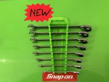 snap-on tools ratcheting combination wrench set sae reversible flank drive plus