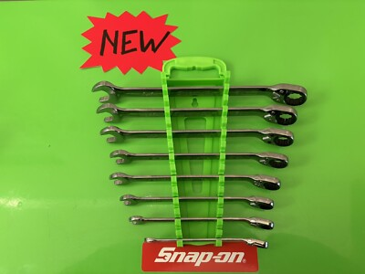 #ad snap on tools ratcheting combination wrench set sae reversible flank drive plus $400.00