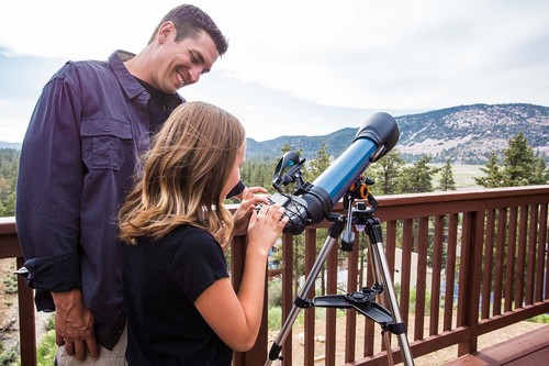 Celestron Inspire 100AZ Refractor Telescope with Built-in Smartphone Adapter---- - Picture 8 of 8