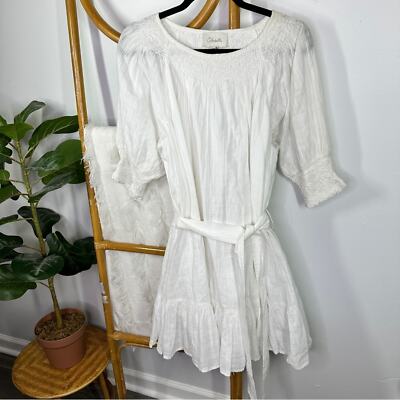 Cleobella White Ada Mini Dress sz L | eBay