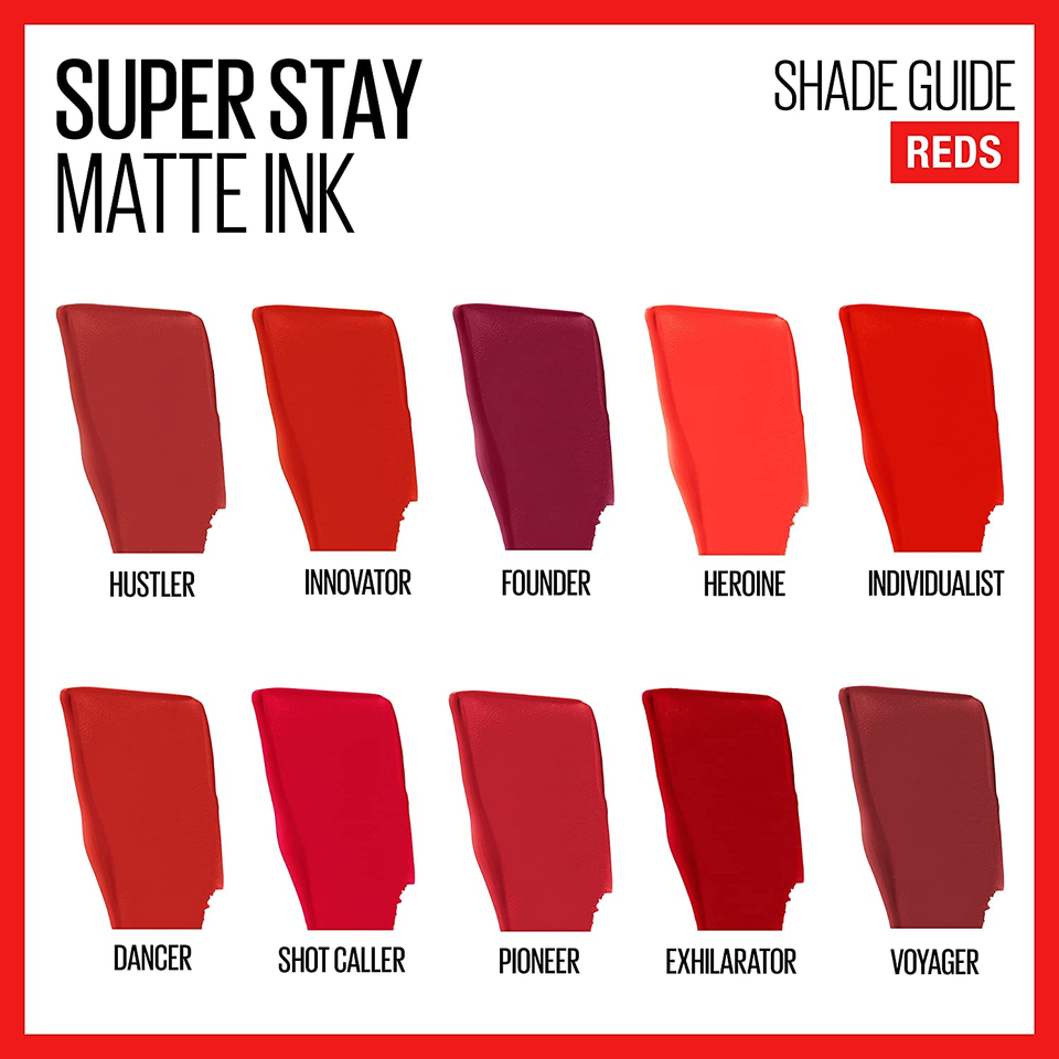 Super Stay Matte Ink Liquid Lipstick Makeup, Long Lasting High Impact