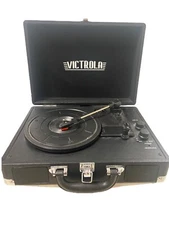 Victrola Parker Bluetooth Record Player 3 Speed Compact Suitcase Turntable
