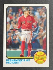 2022 Topps Heritage #201 ENRIQUE HERNANDEZ ALDS Boston Red Sox NICE CARD !!!