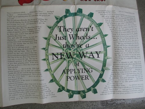 OLIVER TRACTOR FARM EQUIPMENT SALES COMPANY FLYER EARLY 1930'S      22" X 34''+ - Picture 13 of 13