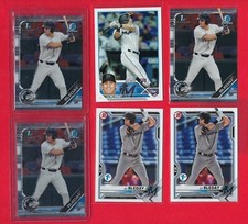 J.J Bleday Rookie Lot of 6 baseball Cards Oakland Athletics