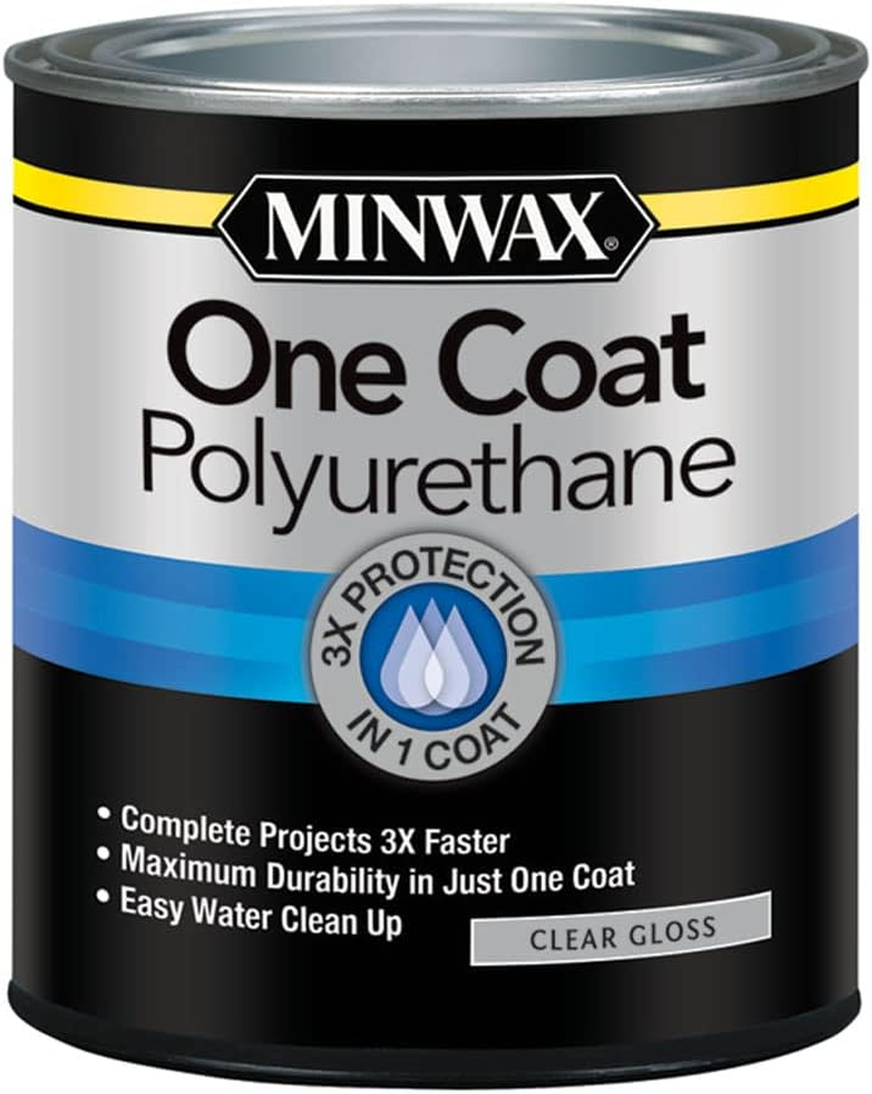 356100000 One Coat Polyurethane, Quart, Gloss