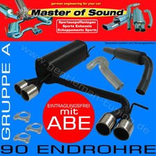 MASTER OF SOUND DUPLEX SPORTAUSPUFF für Seat Toledo 1M 1.6 1.8+T 1.9TDI 2.3