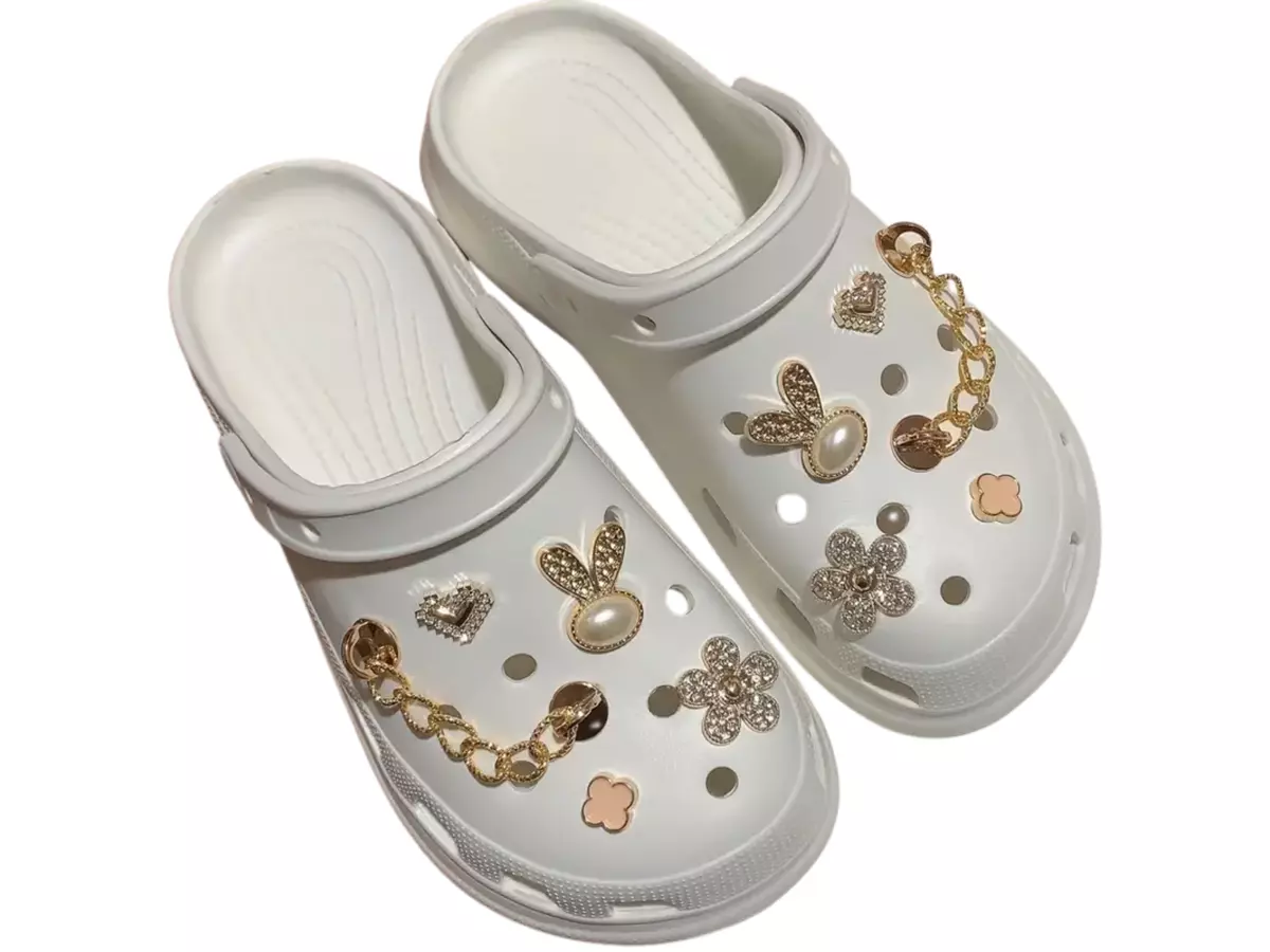 Bling Croc Charms Shoes Charms Crystal Diamond Luxury Shoe