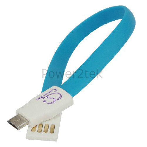 2 x Flat Magnet micro USB Data Sync Charger Cable for Xperia Z1 Z2 Z3 C3 NEW - Picture 2 of 5