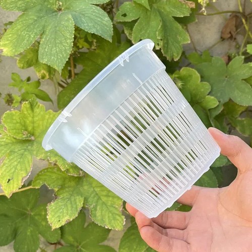1-5pcs Clear Plastic Orchid Pots with Holes Hollow Breathable Gardening Garden - Bild 9 von 29