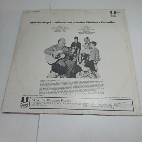 Vintage Burl Ives Sings Little White Duck Vinyl LP Album MFP - Picture 4 of 4