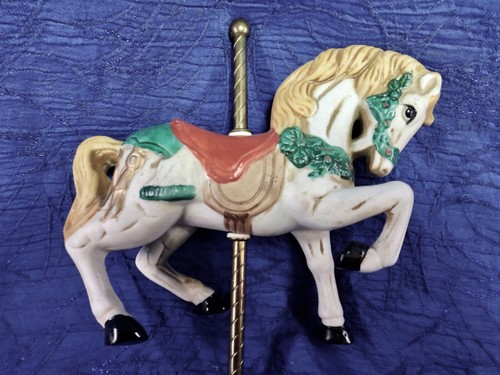 Vintage Carousel Horse With Pole No Base - Bild 3 von 3