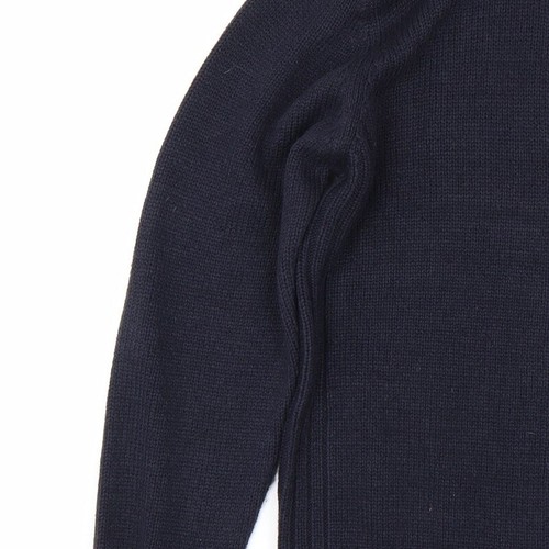 Kensginton Mens Blue Acrylic Blend Full Zip Sweatshirt Size L - Picture 9 of 12