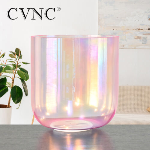 CVNC 6 Inch Chakra Alchemy Color Cosmic Clear Crystal Sing Bowl Sound Heal Reiki - Picture 6 of 24