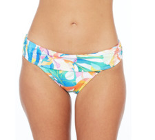 La Blanca Wild Tropic Printed Banded Bikini Swim Bottoms Multi NWT 64