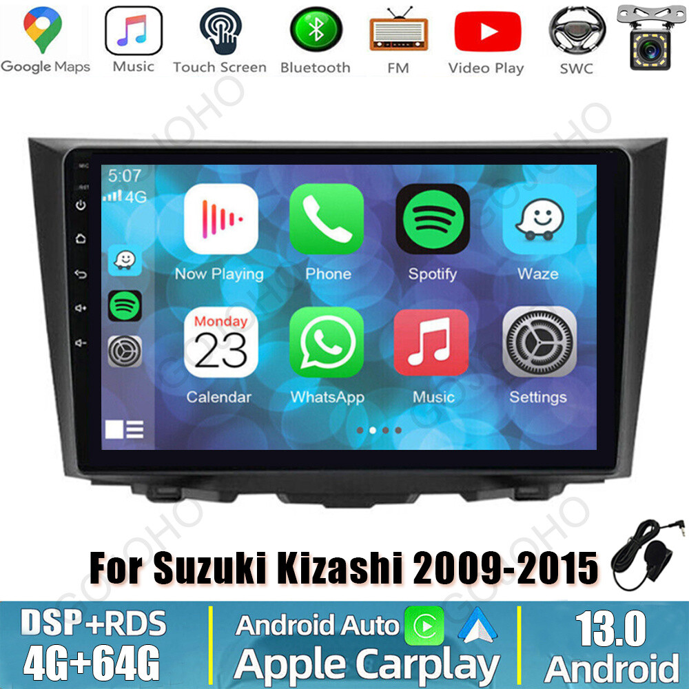 64GB Car Stereo Radio For 2009-2015 Suzuki Kizashi Android 13 Carplay GPS Navi