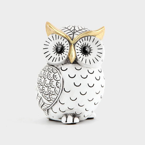 Owl Statue for Home Decor, Bookshelf, Bedroom, Living Room, Office, Desk - Picture 10 of 12