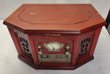 Anders Nicholson Wood Turntable Cassette CD Stereo System AM/FM Radio F-900