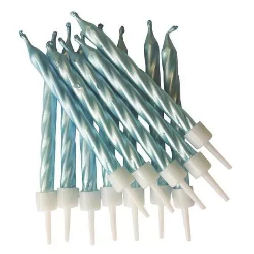 Cake Candles Metallics Glitter packs of 12 candles with holders, 18 colours - Picture 6 of 19