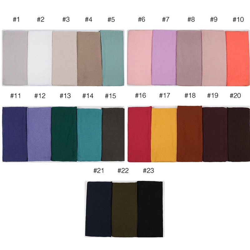 180*85cm Crinkle Muslim Women Headscarf Long Hijab Cotton Scarf Head Wrap Shawls - Image 2 of 4
