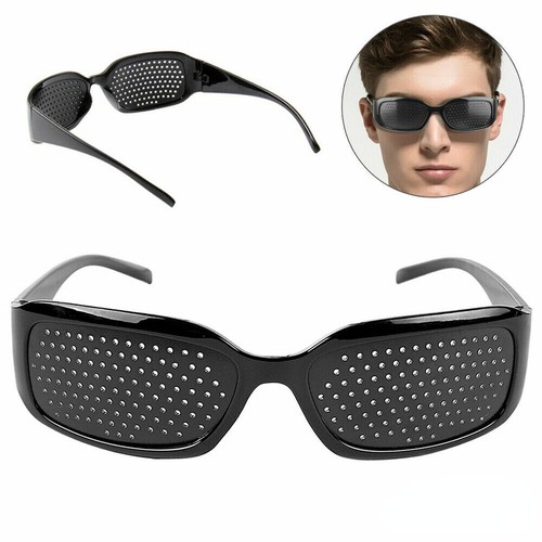 VILLFUL 6-Pack Pinhole Glasses – Full Frame Eye Training Eyewear For Nearsightedness, Farsightedness & Astigmatism – Portable PC Frame