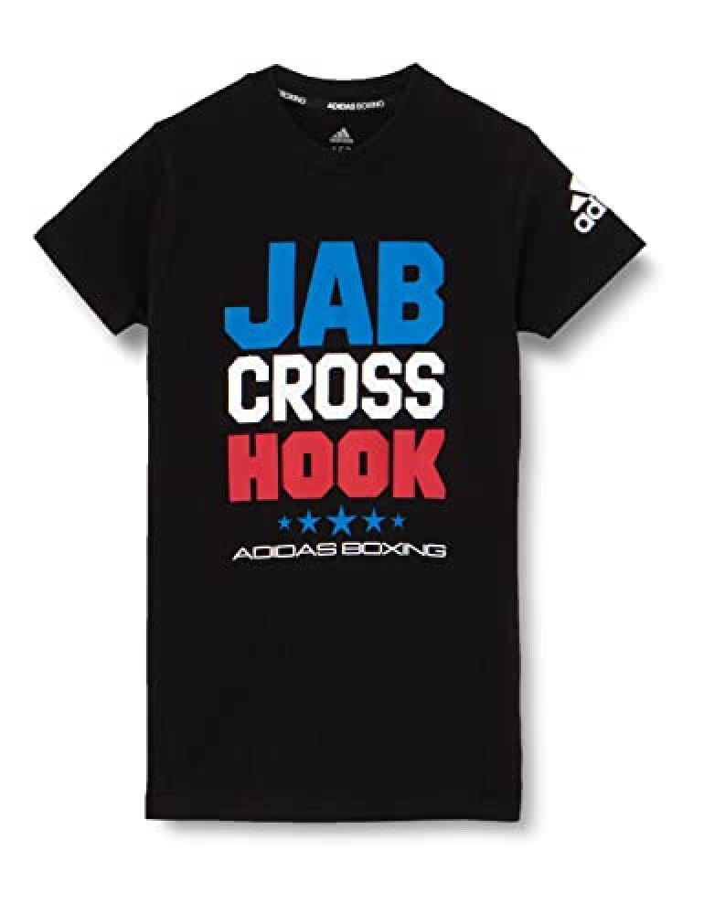 (TG. 140) Adidas CLTSCJH-100 BOXING JCH T-SHIRT T-Shirt Unisex - Bambini BlackWh