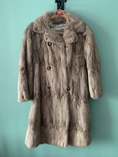 VINTAGE RARE Grey Mink Fur Coat Jacket