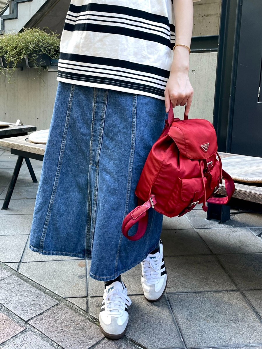 Auth PRADA Medium Red Nylon Triangle Logo Nylon Backpack | eBay Auth PRADA Medium Red Nylon Triangle Logo Nylon Backpack | eBay