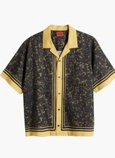 New Vtg HUGO BOSS Cotton Short Sleeve Button Shirt Size XL