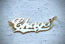 14k Authentic Personalized Custom Name Necklace with a special design Name Only