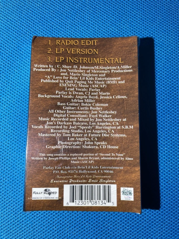 Parlay - Lonely At The Top Cassette Tape Single *New* - Image 2 of 4
