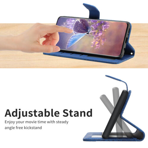 For Motorola Moto GPlay/Power/Stylus/Pure Flip Wallet Stand Crossbody Case Cover - Picture 8 of 71