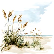 Wandbild Dünen Gräser Strand Meer Maritim Deko Bild Dekofliese Wandfliese Kachel