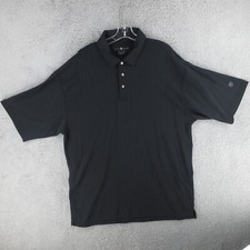 Nike TW Tiger Woods Polo Shirt Mens Extra Large Black Collection Golf Geometric
