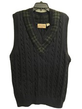 Vintage Vest Cottonfield Classic wear V-Neck Vest Pullover SZ -XL Golf Vest
