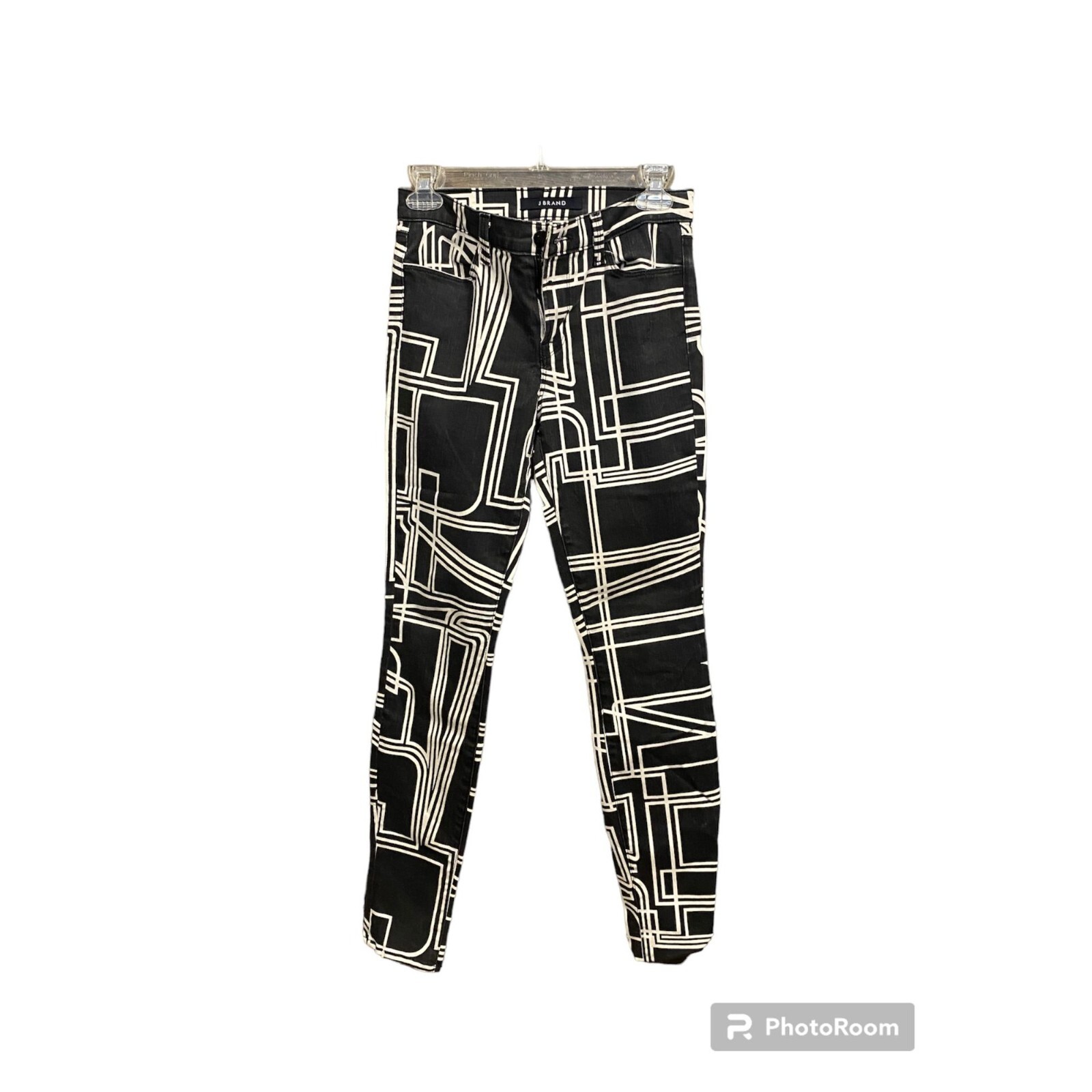 J Brand Atmoshere Black and White Skinny stretch jeans size 27