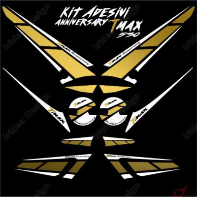 Adesivo TMAX Per Yamaha - Materiale ABS, 17x2.5 Cm | Oro Lucido | Personalizzazione Scooter - Foto 7