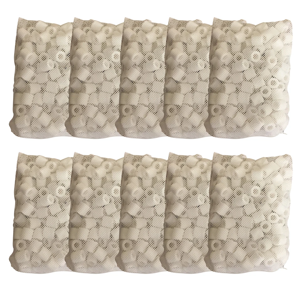 5000g 5kg Ceramic Filter Rings Biological Filter Media in Media Bag