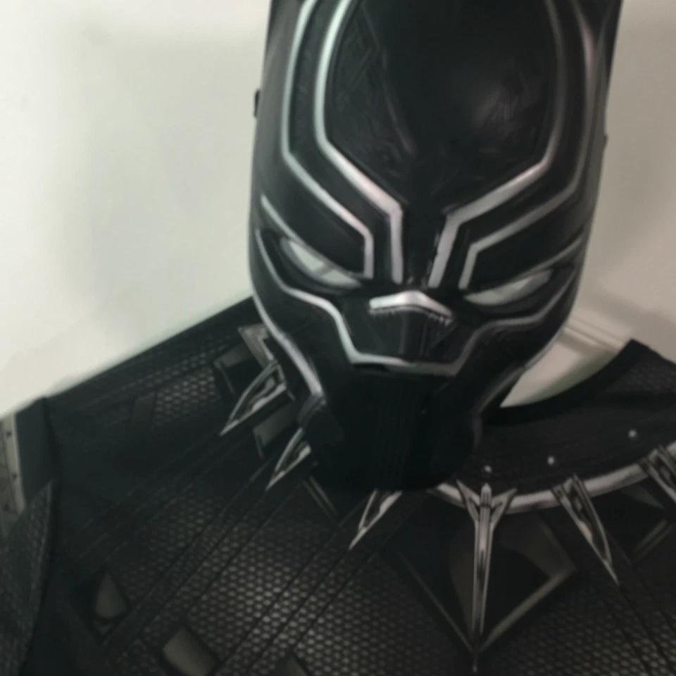 Disfraz de Pantera Negra Capitán América Guerra Civil Rubíes Niño Talla Grande Foto 2 de 4