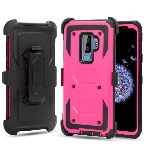For Samsung Galaxy S9/S9 Plus Holster Heavy Duty Kickstand With Screen Protector - Picture 2 of 9