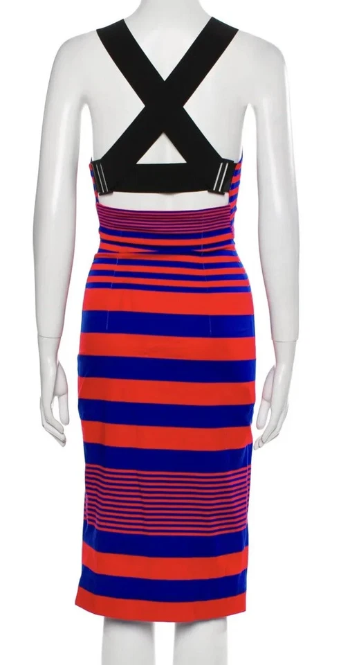 Josh Goot dress XS6 Fitted Tailored Party Dress Zip Up Dion Lee Style Sexy Bold - image 4 of 4