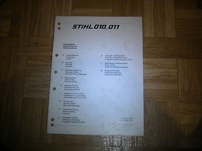 Orig. ETL Stihl Motorsäge 010, 011