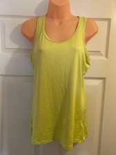 M S Ladies Yellow Activewear Tank Top EU Size 40