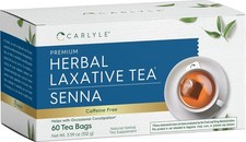 Herbal Laxative Senna Leaf Tea 60 Tea Bags No Caffeine Helps with Occasion