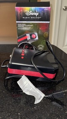 Disney Gemmy Magic Holiday Mickey Red LED Countdown to Christmas Projector Light