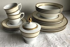 RAYWARE Regency Gold Fine Porcelain Dinner Service ITEMS SOLD INDIVIDUALLY.