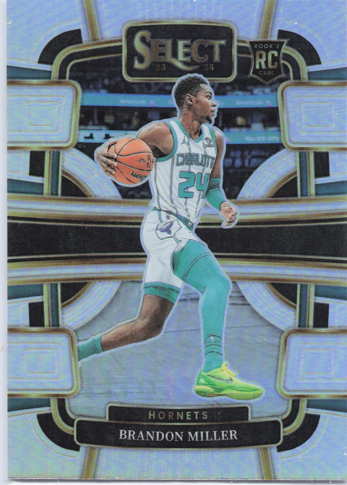 2023-24 Panini Select #80 Brandon Miller Silver Prizms