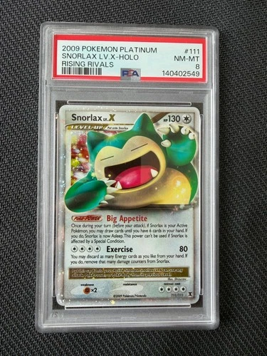 Snorlax Lv.X 111/111 Rising Rivals Holo